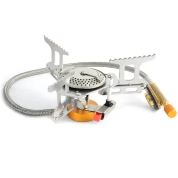 Outdoor Mini Stainless Steel Portable Folding Picnic Camping Gas Stove1