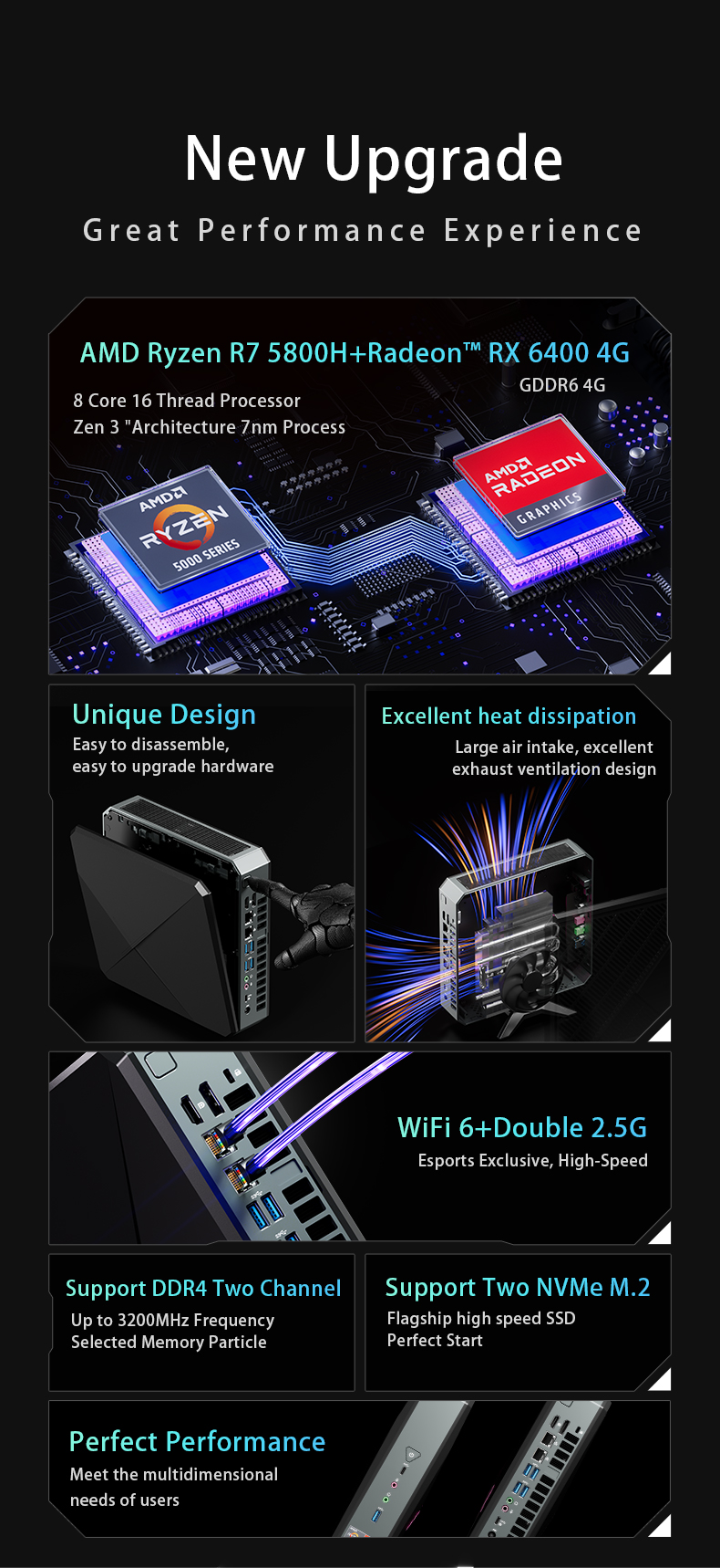 Máy tính mini AMD Ryzen R7 5800H THIẾT BỊ TỰ ĐỘNG HÓA ANTECH