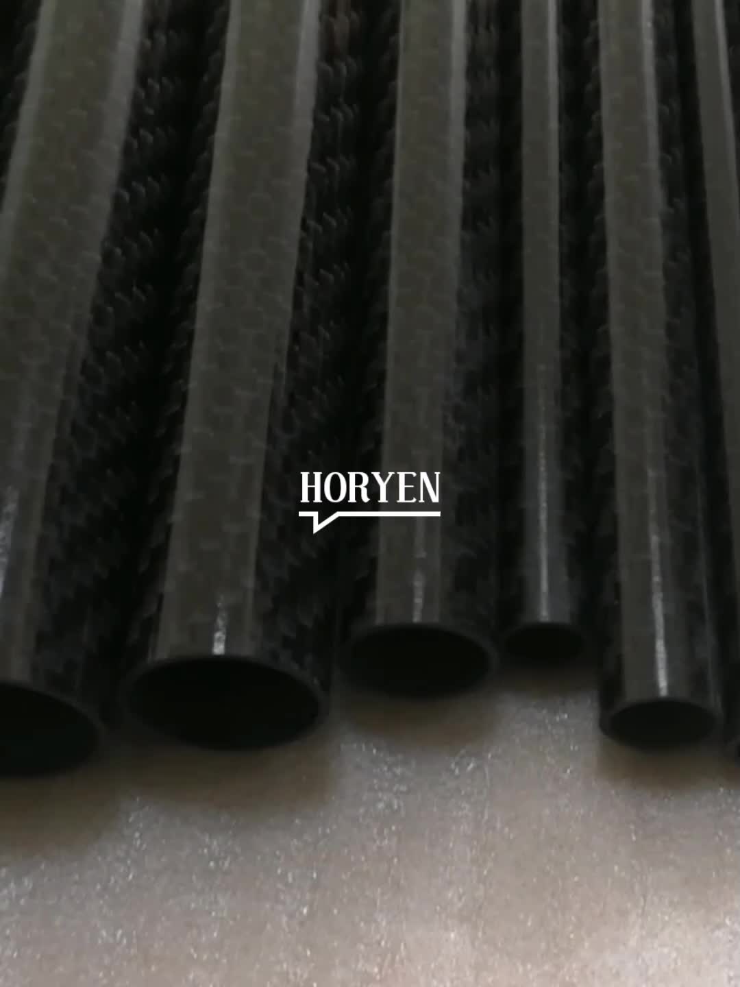 Ketebalan dinding 10mm Promosi T300 3k Twill Tube Glossy Carbon Giber Tube1