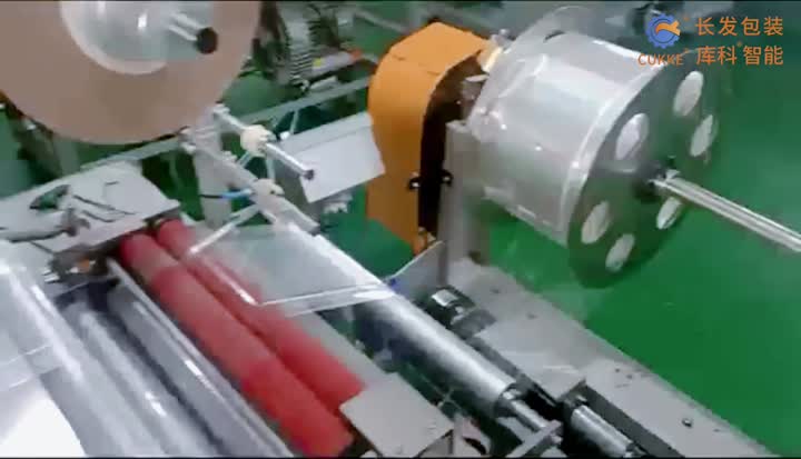 Máquina de embalaje de bolsa adhesiva