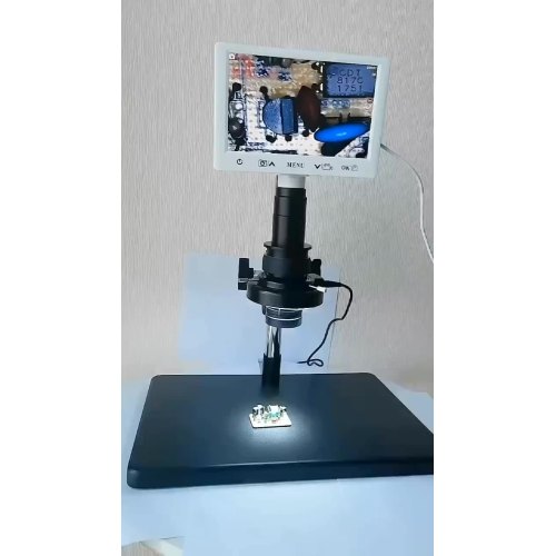 Microscópio Digital HD Porta USB de 7 polegadas Conectar -se com microscópio PC LCD com luzes LED Microscope USB1