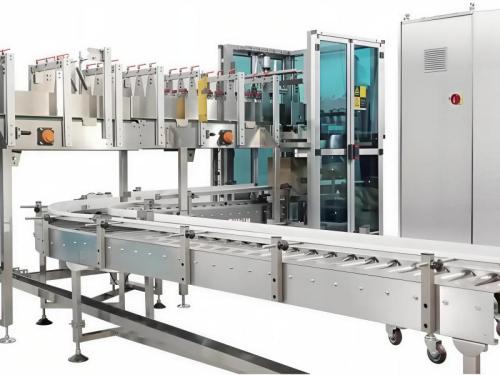 A Case Packer pode mudar a produção para vários tipos de produtos?