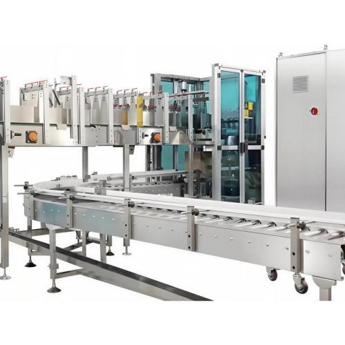 A Case Packer pode mudar a produção para vários tipos de produtos?