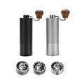 Portable Wooden Handle CNC 420 Stainless Steel Coffee Grinder1