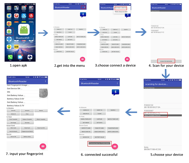 Bluetooth Fingerprint Reader Software