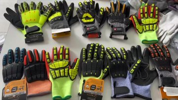 Shockproof Oilfield Cut Resistant HPPE TPR Anti Impact Gloves for drilling1