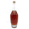 Custom 700ml Clear Empty Glass Whisky Bottle with Cork Aluminum Cap1