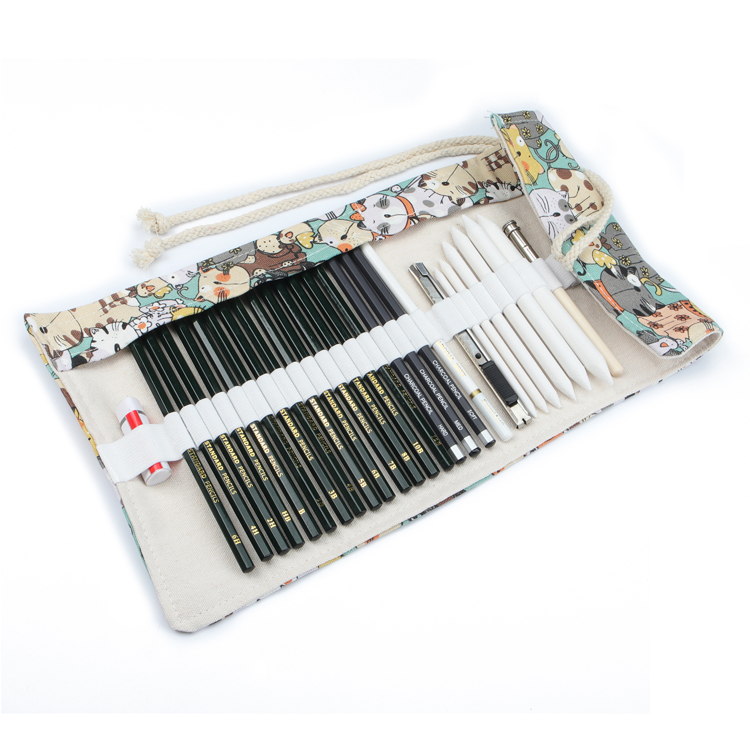 29pcs Kustom Pensil Sketching Art Set untuk Menggambar HB Sketch Pensil Artist Set 8 Opsi Opsi Office School Suplies1