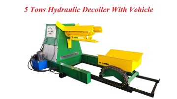 High Quality 5 Tons Hydraulic Decoiler With Vehicle