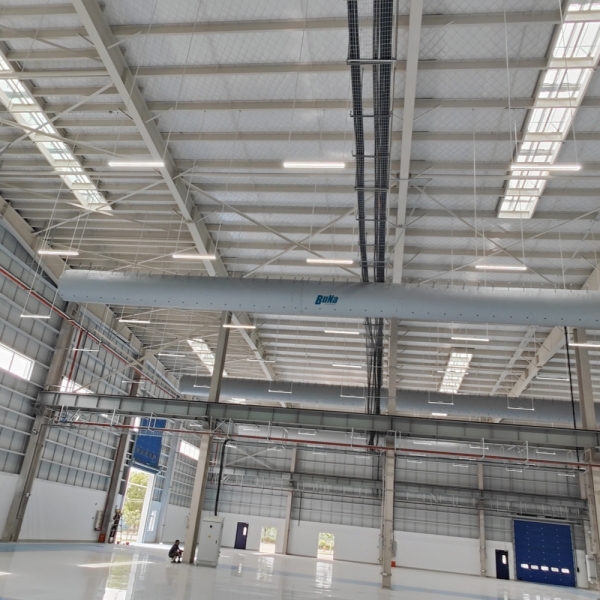 What are the advantages of fabric air ducts for industrial plants
