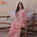Uni Customization Abaya Dubai لباس مسلمان با آستین خفاشی گشاد کفتان مراکشی زنانه Jalabiya Ramadan1