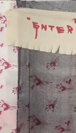 Halloween Banner Bloody Cloth1