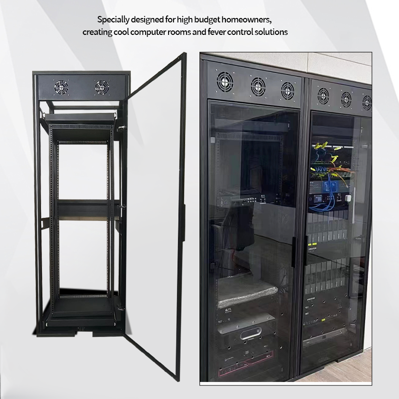 Double row equipment cabinet