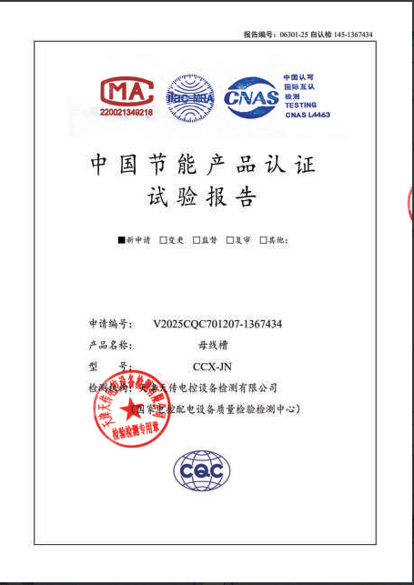 China Energy saving Product Certification Test Report