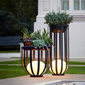 Electric Solar-Powered LED Standing Flower Light for Lawn and Garden1
