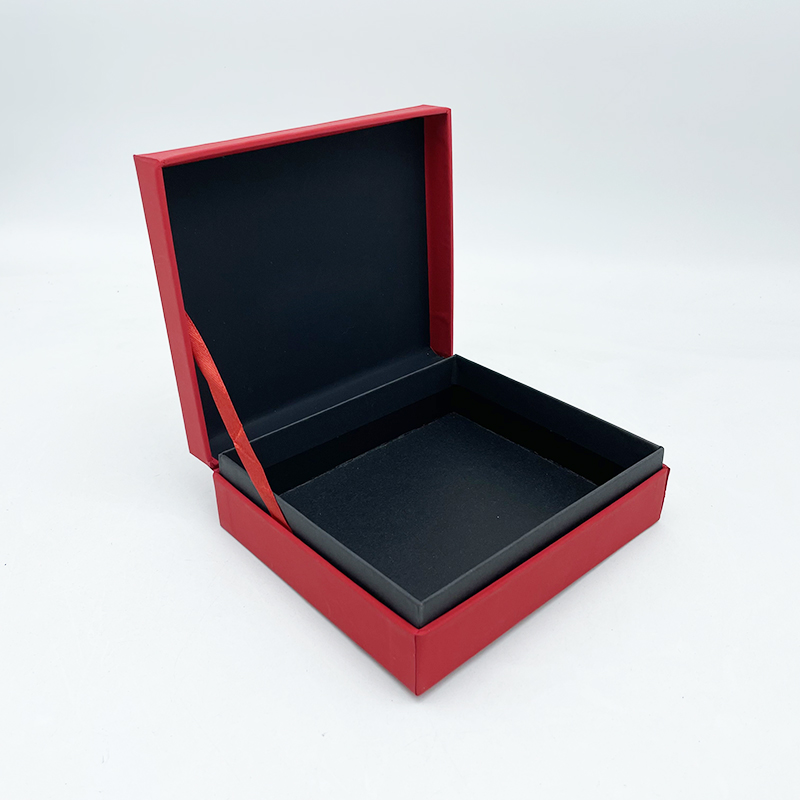 Custom soft touch red gift box