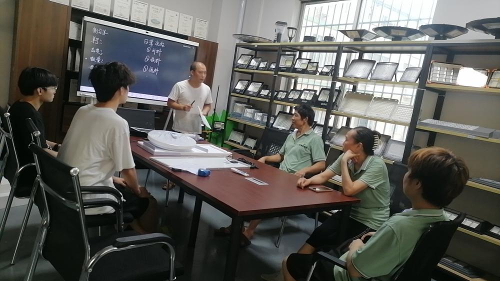 Production training meeting