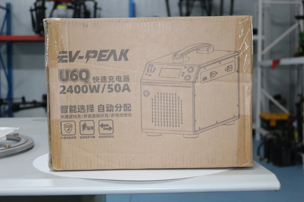 EV-PEAK U6Q Lipo Battery Carger 3000W 60A Cargador de equilibrio inteligente para Lipo LiHV