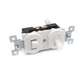 15A 125V/277V White American Wall Light Switch - Single Pole, 1 Way1