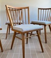 Nouveau mobilier de maison en bois massif et en osier en rotin avec coussin doux coussin de cuisine chaise de restauration 1