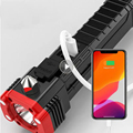 4-in-1 Super Bright COB Flashlight with Safety Hammer, Lifesaving USB Charging Emergency Work Light and Magnet - Perfect for Camping and Everyday Use1