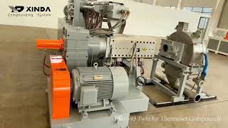 Twin screw extruder- PSHJ-95 compounding extruder for thermoset materials