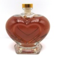 Wholesale 360ml Empty Clear Heart-shaped Glass Bottle Container with Cork Stopper1