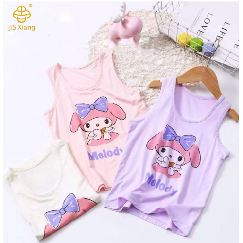 귀여운 어린이 만화 소매 조끼