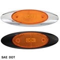 4.2 Inch Oval LED Marker Light - DOT/FMVSS108/SAE/E-Mark Compliant1