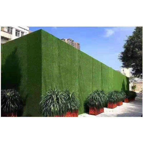 Method of installation of wall used artificial grass