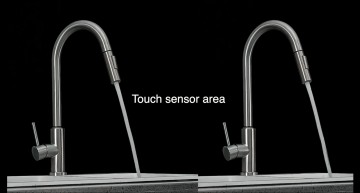 Touch sensor kitchen faucet