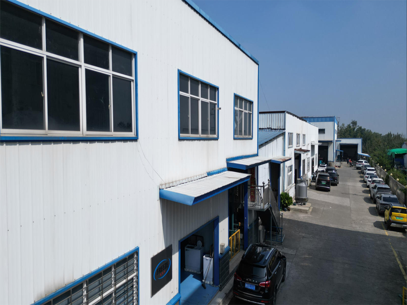 Side view of the factory