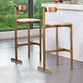 Tabel penghitung bar kelas atas modern Gold Metal Commercial Home Furniture High Stools1