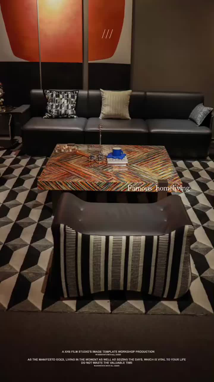 Mesa de café arcoiris