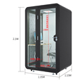 Hot Selling Movable Soundproof Office Phone Booths for Open Office and Coworking Spaces1