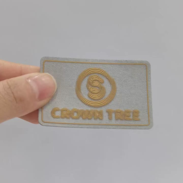 Label percetakan silikon asas mikrofiber