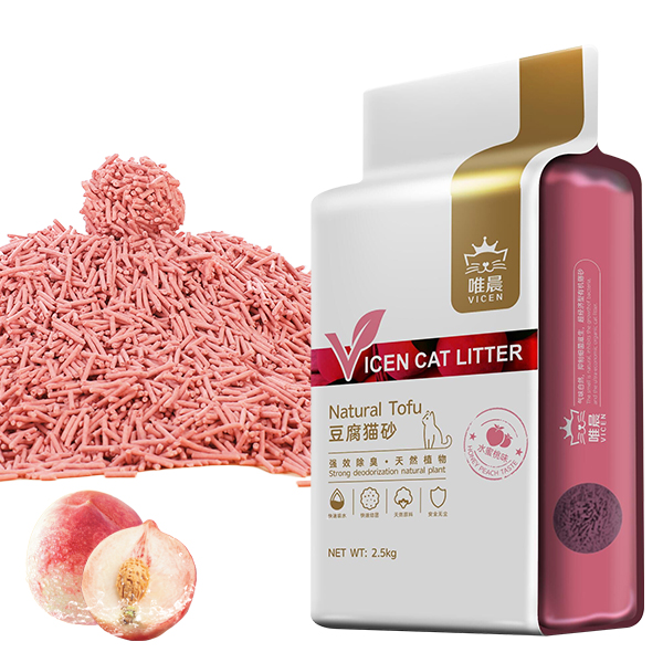 Peach scented cat litter