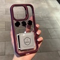 Metal Ring Protector Stand Shockproof Acrylic Case for iPhone 16/15/14/13/12/11 Pro Max1