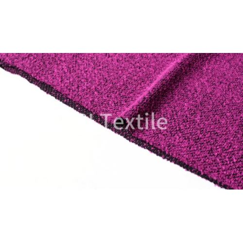 ローズレッドの女性のスーツドレスのためのファッション性の高いポリエステルニット生地