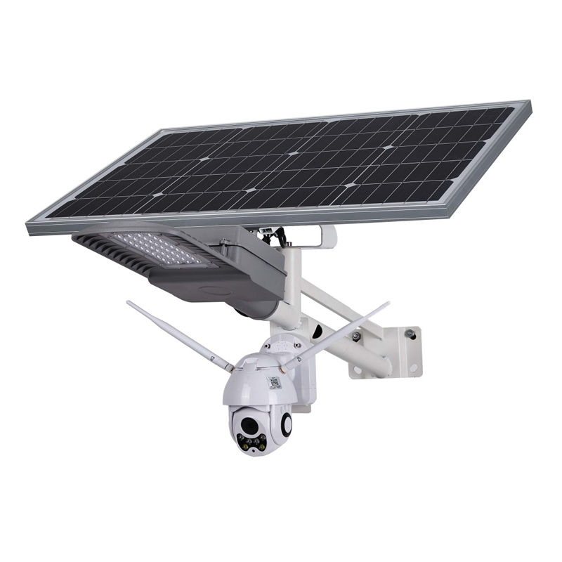 Solar light with CCTV camera