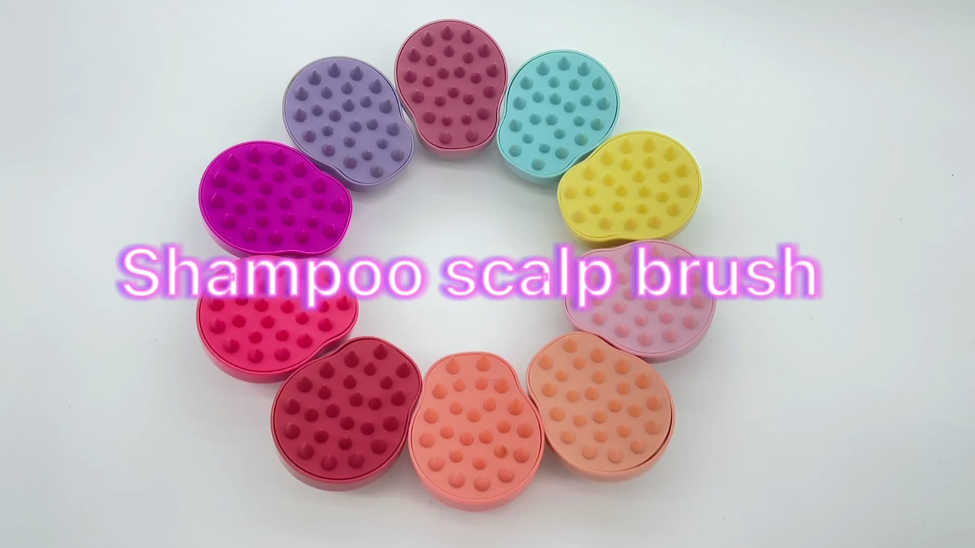 Hair Scalp Massager Shampoo Brush Soft Silicone Hair Brush for Wet Dry hair1