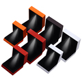 Hanhong Schmuckkasten Organizer Großhandel Schmuckverpackungsschachtel mit Logo gebackener lackierter schwarzer LED -LED -Ring -Schmuckschachtel1