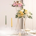 Modern Metal Tall Stand Wedding Centerpiece for Tables1