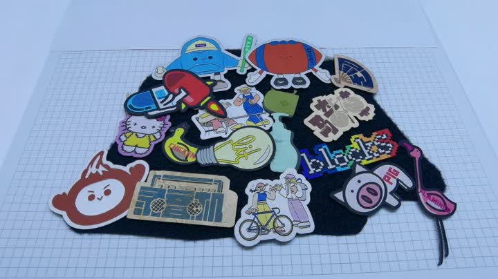 Dětský tkaný štítek na suchý zip