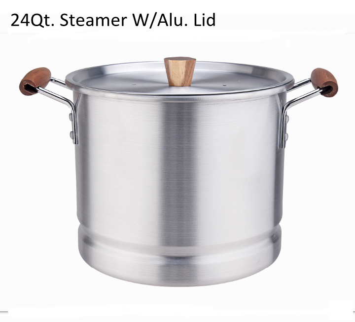 Tamale pot to steam tamales with steamer insert