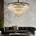 Modern Crystal Black Chandelier Pendant Light for Hotel and Home Decor1