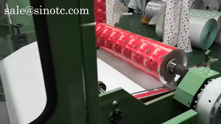 Máquina automática de enrolamento e embrulho de rolo de papel para presente de alta velocidade 剪辑