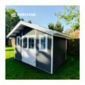 5m*4m Outdoor Storage Shed - HDPE Plastic Waterproof Garden Tool House with Resin Windows1