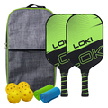 Loki pickleball paddle set of 2 racket OEM/ODM High quality carbon fiber material usapa pickle ball paddles custom1