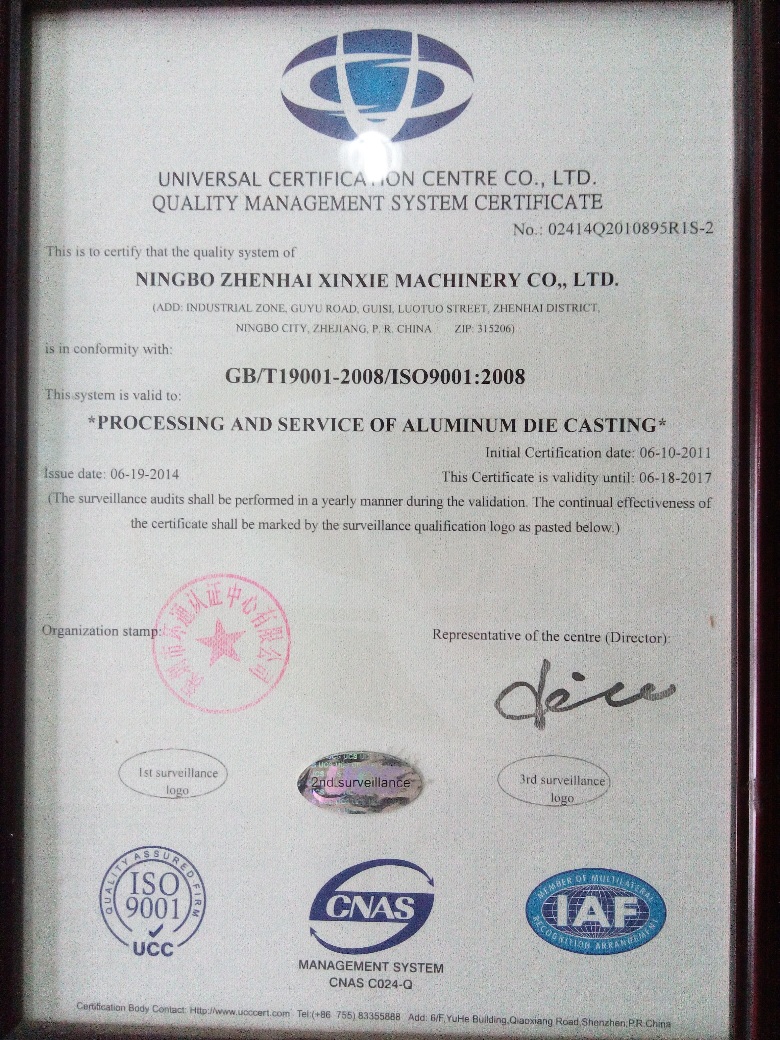 QUALITY MANAGEMENT SYSTEM CERTIFICATE